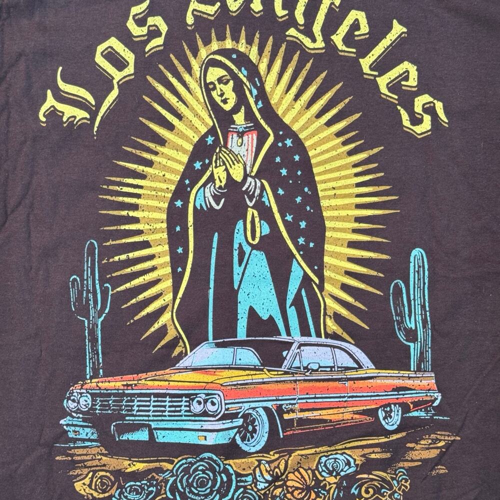 Seattle Cotton Works Los Angeles Virgencita Maria De Guadalupe Lowrider T Shirt